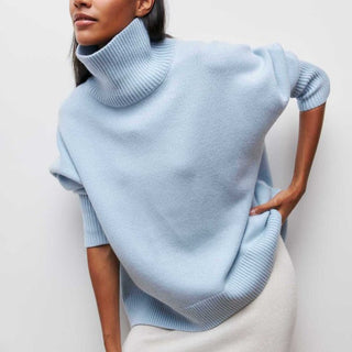 Damen Übergröße Rollkragenpullover | Langarm