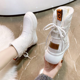Damen Winter-Schnürstiefel | Knöchelhoch