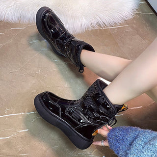 Damen Winter-Schnürstiefel | Knöchelhoch