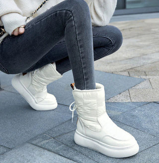 Damen Winter-Schnürstiefel | Knöchelhoch