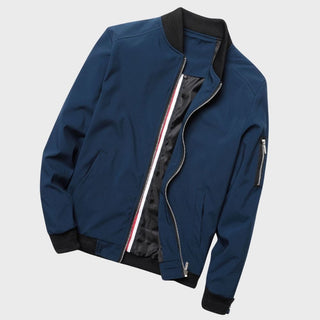 Men's Winter Bomber Jacket | With Zipper and Sleeve Pocket
