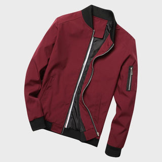 Men's Winter Bomber Jacket | With Zipper and Sleeve Pocket