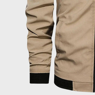Men's Winter Bomber Jacket | With Zipper and Sleeve Pocket