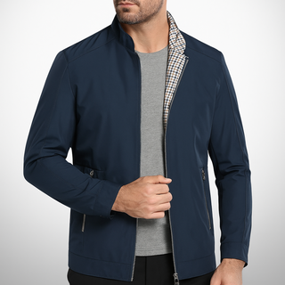 Herren Zip-Up Freizeitjacke | Stehkragen