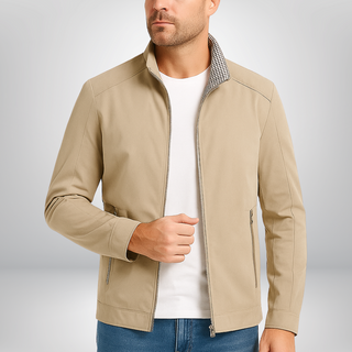 Herren Zip-Up Freizeitjacke | Stehkragen