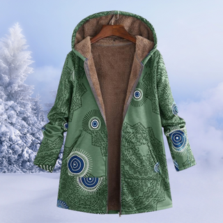 Women's Winter Hooded Coat | Printed