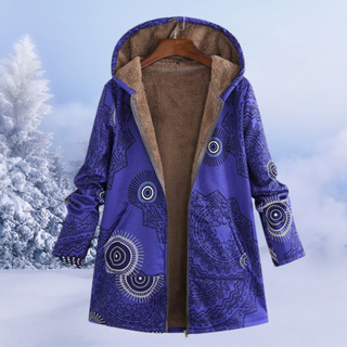Women's Winter Hooded Coat | Printed