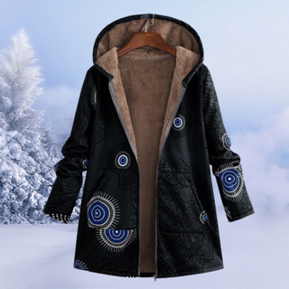 Women's Winter Hooded Coat | Printed