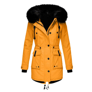 Women's Winter Parka | With Hood & Waist Drawstring