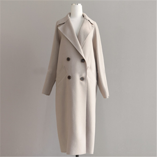 Damen Langer Winter Trench coat | Mit Gürtel