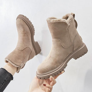 Damen Winterstiefel Knöchelhöhe | Seitlicher Reißverschluss