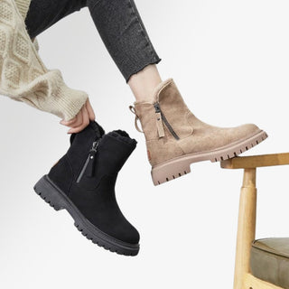 Damen Winterstiefel Knöchelhöhe | Seitlicher Reißverschluss