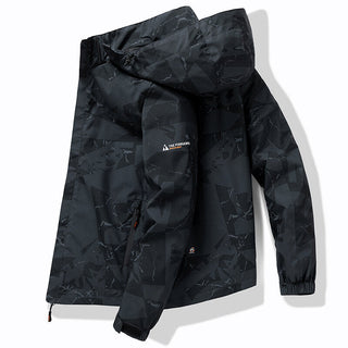 Herren Winter Ski Jacke | Mit Kapuze und Reissverschluss