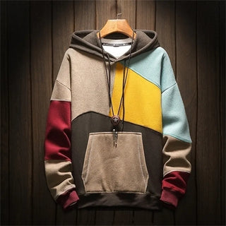 Herren Farbblock Hoodie | Langarm