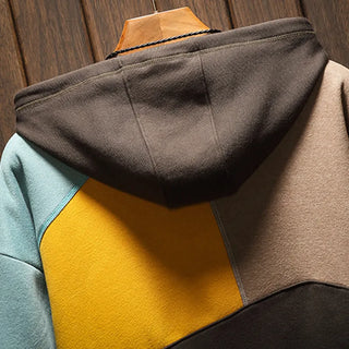 Herren Farbblock Hoodie | Langarm