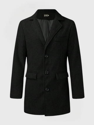 Herren Winter Trench coat | Klassischer Knopfverschluss