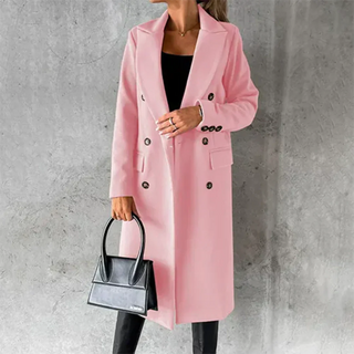 Damen Winter Trench Coat | Doppelreiher Mit Reverskragen