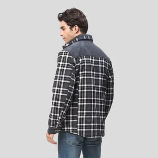 Herren Karierte Winterjacke | Gefüttert