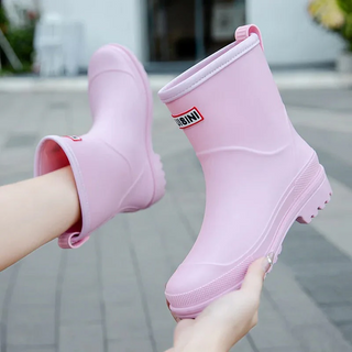 Damen Regenstiefel bis zur Wade | Zum Hineinschlüpfen