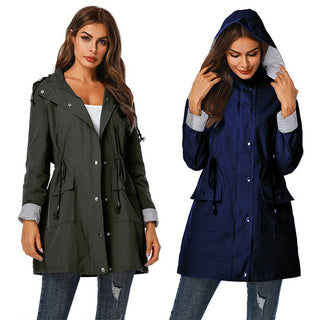 Damen Damen Regenjacke | Mit Kapuze