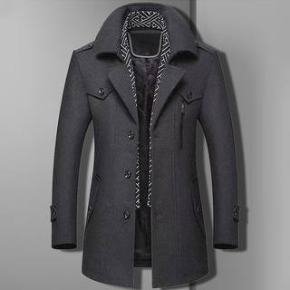 Men's Double-Breasted Winter Coat | Slim Fit