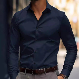 Herren Tailliertes Hemd | Langarm
