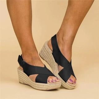Damen Orthopädische Sommer Sandalen | Keilabsatz Bequem