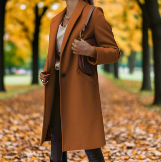 Damen Winter Trenchcoat | Einreihig & Tailliert