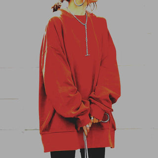 Damen Sweatshirt in lockerer Form | Langarm
