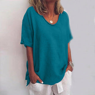 Oversized Casual T-Shirt for Women | Short Sleeve