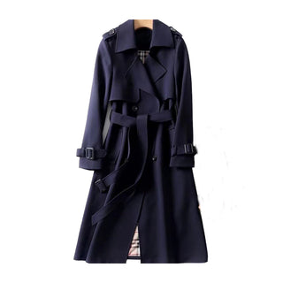 Damen Trench Coat | Doppelknopf & Tailliert Mit Gürtel
