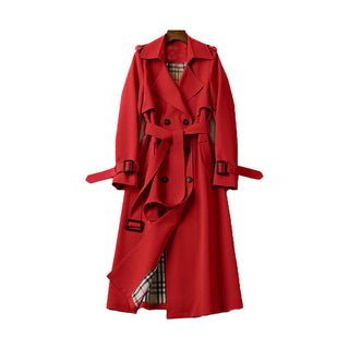 Damen Trench Coat | Doppelknopf & Tailliert Mit Gürtel