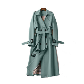 Damen Trench Coat | Doppelknopf & Tailliert Mit Gürtel