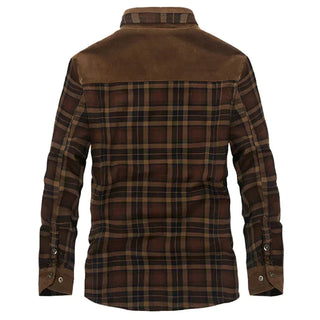 Herren Karierte Winterjacke | Gefüttert