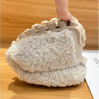 Damen Plüsch Slipper | Zum Hineinschlüpfen
