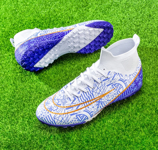 Hohe Fußballstiefel für Herren | Strukturierte Sohle