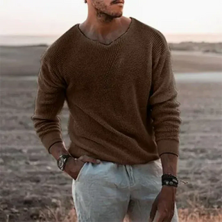 Herren Freizeit Pullover | V-Ausschnitt
