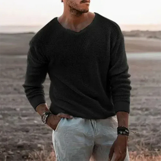 Herren Freizeit Pullover | V-Ausschnitt