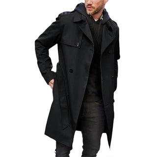 Herren Winter Trench coat | Lang & Taillengürtel
