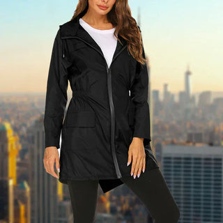Damen Wasserfester Outdoor Regenmantel | Mit Kapuze