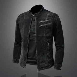Herren Stehkragenjacke | Mit Reißverschluss