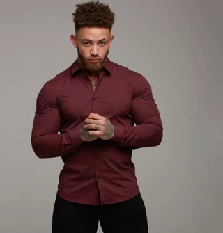 Herren Langarmshirt | Schlanke Passform