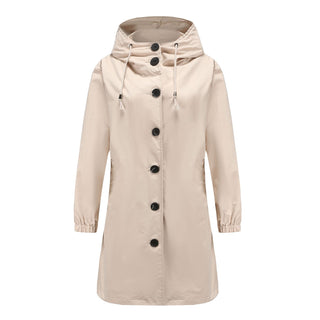 Regenjacke mit Kapuze für Damen | Lässig