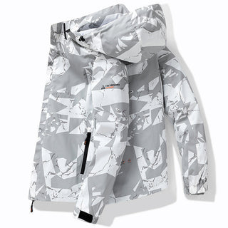 Herren Winter Ski Jacke | Mit Kapuze und Reissverschluss