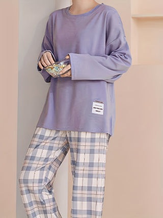 Damen Pyjama Set Zweiteiler | Kurzarm & Hose