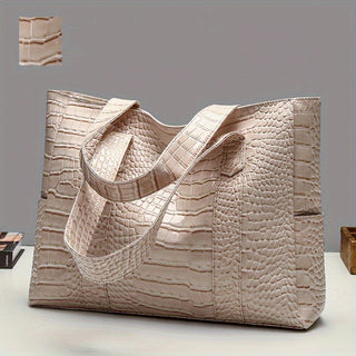 Damen Große Schultertasche | Prägung Tote