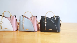 Damen Farbblock Schultertasche | Umhängetasche