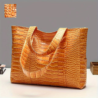 Damen Große Schultertasche | Prägung Tote