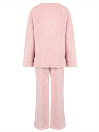 Damen Loungewear Pyjama Set | Langarm Zweiteiler