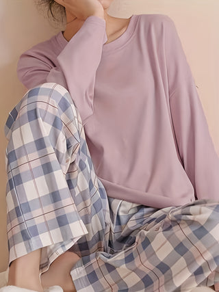 Damen Pyjama Set Zweiteiler | Kurzarm & Hose